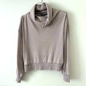 Taupe Oversized Cowl Sweatshirt